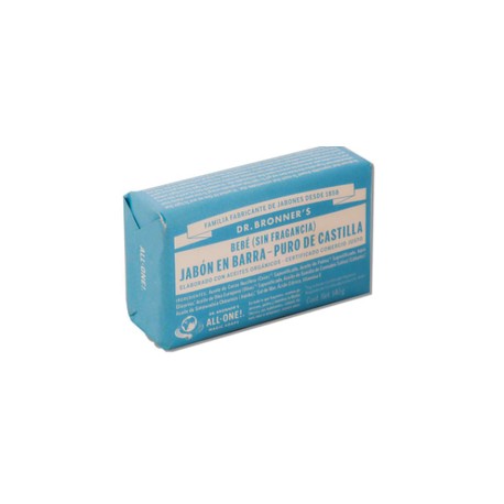 JABON DE CASTILLA BARRA BABY MILD 140G DR BRONNER´S