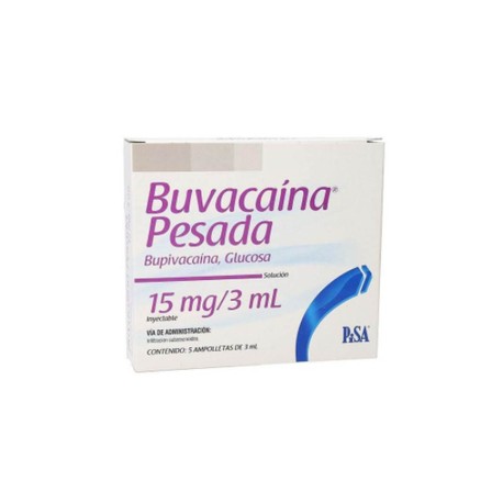 BUVACAINA PESADA (BUPIVACAINA/GLUCOSA) AMP 5MG/1ML 3ML C5