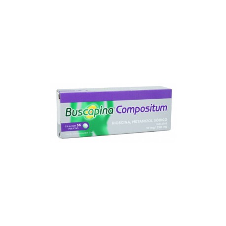 BUSCAPINA COMPOSITUM (HIOSCINA/METAMIZOL) TAB 10MG/250MG C36