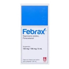 FEBRAX (NAPROXENO/PARACETAMOL) SUSP 25MG/20MG 100ML