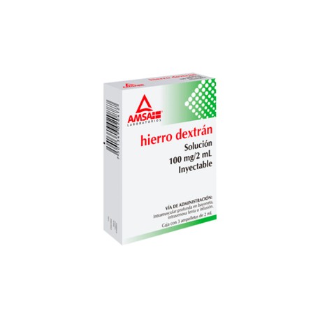 HIERRO DEXTRAN AMP 100MG/2ML C3 AMSA