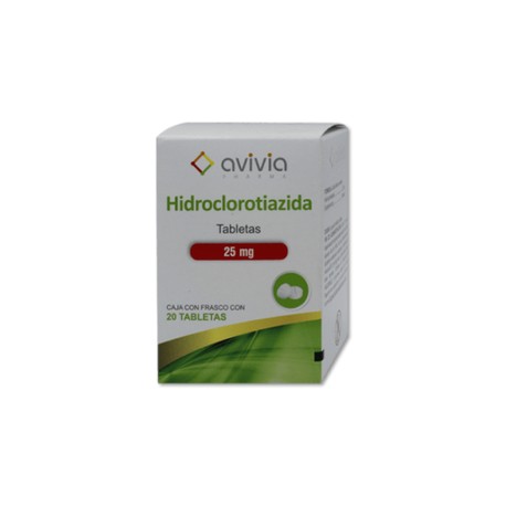 HIDROCLOROTIAZIDA TAB 25MG C20 AVIVIA