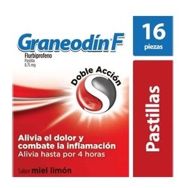 GRANEODIN F MIEL LIMON (FLURBIPROFENO) TAB 8.5MG C16