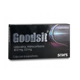 GOODSIT (LIDOCAINA/HIDROCORTISONA) 60MG/5MG C6