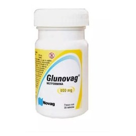 GLUNOVAG (METFORMINA) 850MG C30