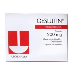 GESLUTIN (PROGESTERONA) CAP 200MG C15