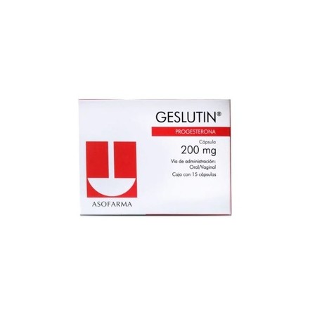 GESLUTIN (PROGESTERONA) CAP 200MG C15