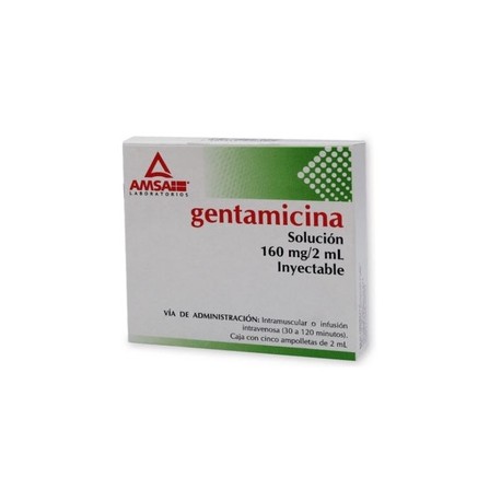 GENTAMICINA AMP 160MG/2ML C5 AMSA