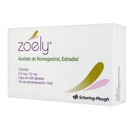 ZOELY (ACETATO DE NOMEGESTROL/ESTRADIOL) 2.5/1.5MG C28