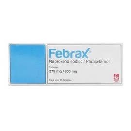 FEBRAX (NAPROXENO/PARACETAMOL) TAB 275/300MG C15