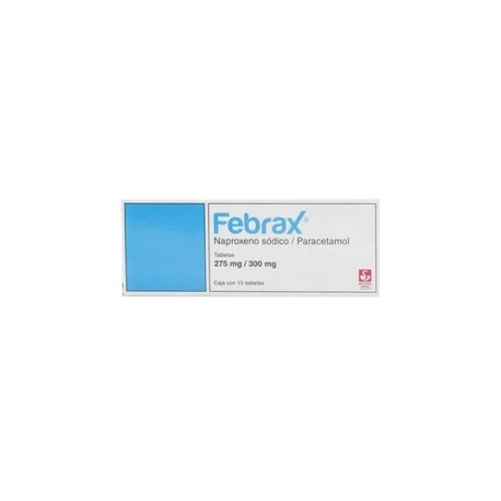 FEBRAX (NAPROXENO/PARACETAMOL) TAB 275/300MG C15