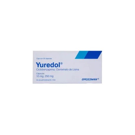 YUREDOL (CICLOBENZAPRINA/LISINA) CAP 10MG/250MG C30
