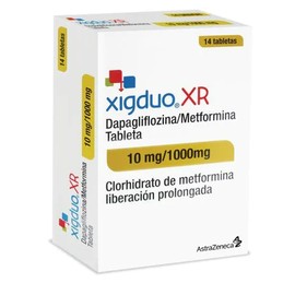 XIGDUO XR (DAPAGLIFLOZINA/METFORMINA) TAB 10MG/1000MG C14