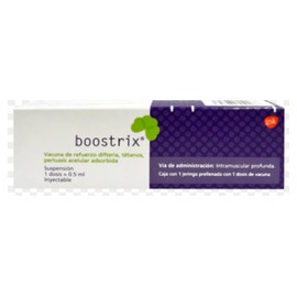 BOOSTRIX (VACUNA DIFTERIA/TÉTANOS/PERTUSSIS) JGA 0.5ML