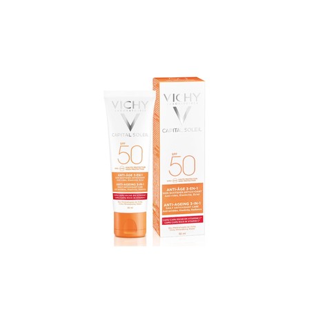 VICHY CAPITAL SOLEIL 50FPS+ ANTIEDAD 3EN1 50ML