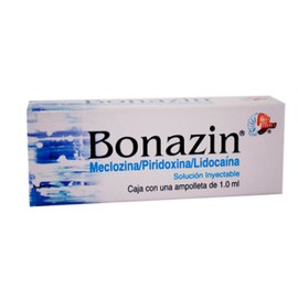 BONAZIN (MECLIZINA/PIRIDOXINA/LIDOCAINA) AMP 25/50/20MG 1ML C1