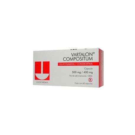 VARTALON COMPOSITUM (GLUCOSAMINA/CONDROITINA) CAP 500/500MG C60