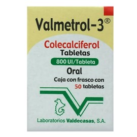 VALMETROL-3 (COLECALCIFEROL) TAB 800UI C50