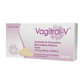 VAGITROL-V (ACETONIDO DE FLUOCINOLONA) OVULOS C10