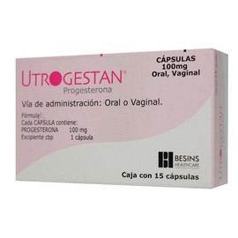 UTROGESTAN (PROGESTERONA) CAP 100MG C15