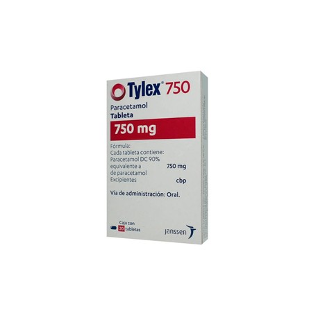TYLEX (PARACETAMOL) TAB 750MG C20