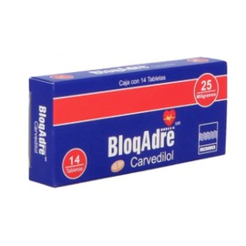 BLOQADRE (CARVEDILOL) TAB 25MG C14
