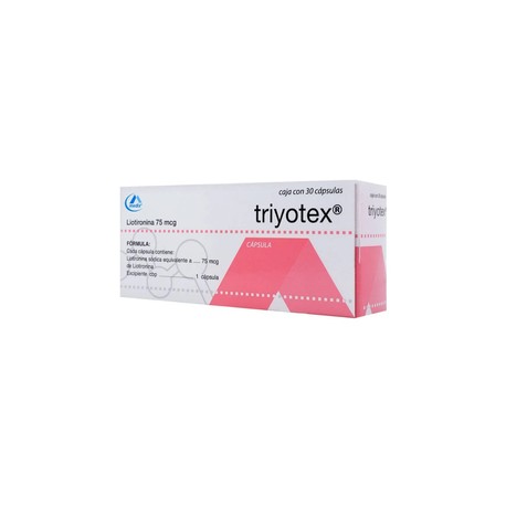 TRIYOTEX (LIOTIRONINA) CAP 75MCG C30