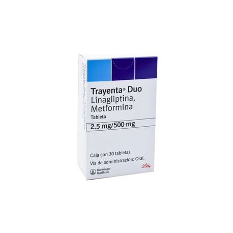 TRAYENTA DUO (LINAGLIPTINA/METFORMINA) TAB 2.5/500MG C30