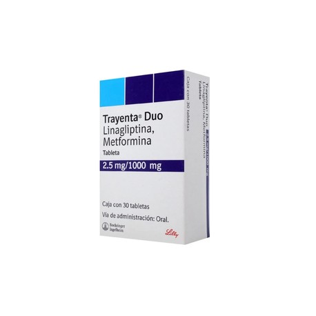 TRAYENTA DUO (LINAGLIPTINA/METFORMINA) TAB 2.5/1000MG C30