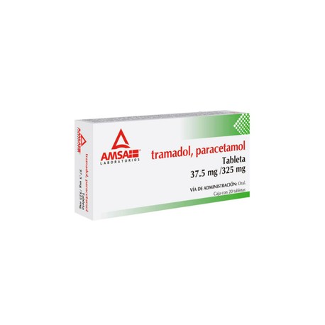 TRAMADOL/PARACETAMOL 37.5/325MG C20 TAB AMSA