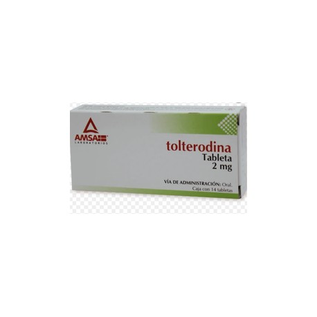 TOLTERODINA TAB 2MG C14 AMSA