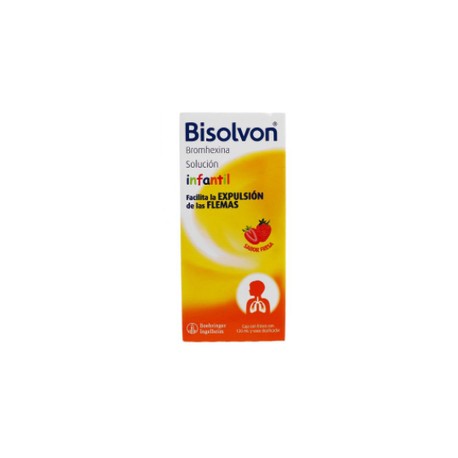 BISOLVON INFANTIL FRESA (BROMHEXINA) JARABE 120ML C1