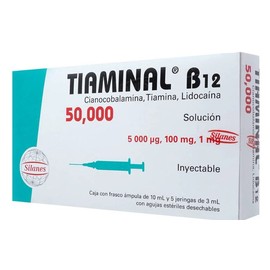 TIAMINAL B12 (CIANOCOBALAMINA/TIAMINA/LIDOCAINA) AMP C5