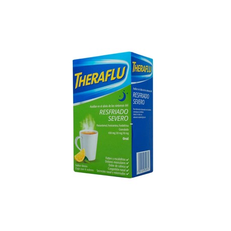 THERAFLU (PARACETAMOL/FENIRAMINA/FENILEFRINA) SOBRES 650MG/20MG/10MG LIMON C6