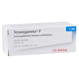 TETANOGAMMA P (INMUNOGLOBULINA HUM ANTITETANICA) JGA 1ML C1