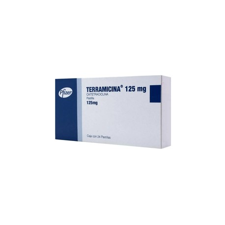 TERRAMICINA TROCISCOS (OXITETRACICLINA) PASTILLAS 125MG C24