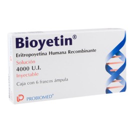 BIOYETIN (ERITROPOYETINA) 4000 UI / ML AMP C6
