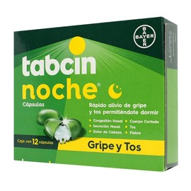 TABCIN NOCHE CAP 250MG C12