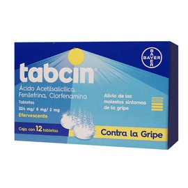 TABCIN (AC ACETILSALICILICO/FENILEFRINA/CLORFENAMINA) TAB EFERV C12