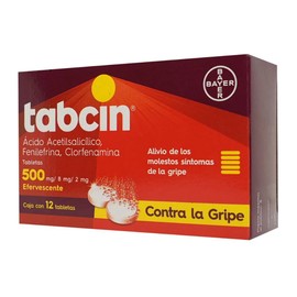 TABCIN ROJO (AC ACETILSALICILICO/FENILEFRINA/CLOFERNAMINA) TAB EFERV C12