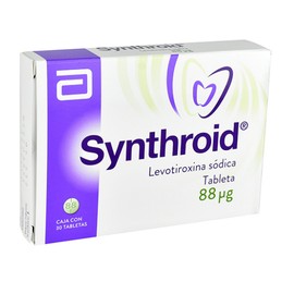 SYNTHROID (LEVOTIROXINA SODICA) TAB 88MCG C30