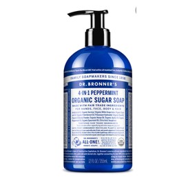 SUGAR SOAP MENTA 355ML DR BRONNER´S