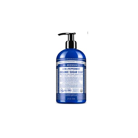 SUGAR SOAP MENTA 355ML DR BRONNER´S