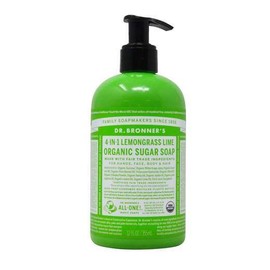 SUGAR SOAP LEMONGRASS 355ML DR BRONNER´S