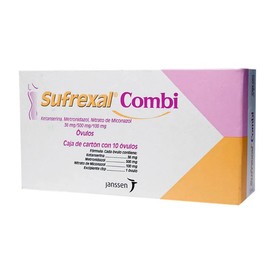 SUFREXAL COMBI (KETANSERIN/METRONIDAZOL/MICONAZOL) OVULO 36/500/100MG C10