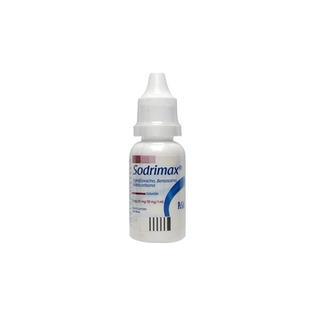 SODRIMAX OTICO (CIPROFLOXACINO/BENZOCAINA/HIDROCORTISONA) GOTAS 10ML