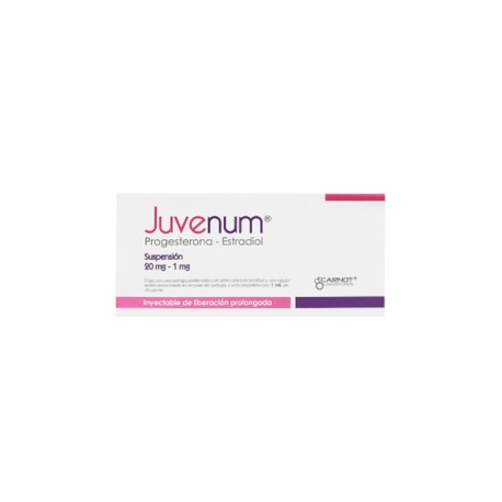 JUVENUM (PROGESTERONA/ESTRADIOL) AMP 20MG/1ML C1