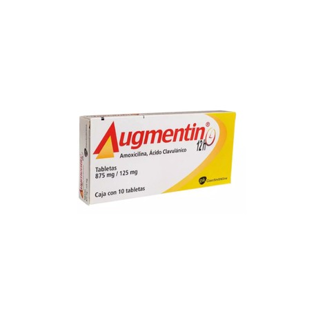 AUGMENTIN 12H (AMOXICILINA/CLAVULANATO) TAB 875MG/125MG C10