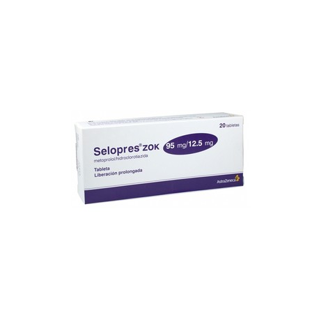 SELOPRES ZOK (METOPROLOL/HIDROCLOROTIAZIDA) TAB 95MG/12.5MG C20