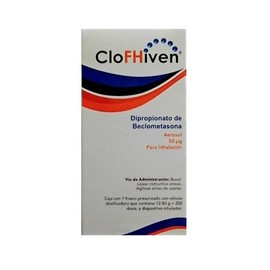 CLOFHIVEN (DIPROPIONATO DE BECLOMETASONA) AERSOL 50UG 200DOSIS